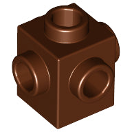 Plaatje in Gallery viewer laden, LEGO® los onderdeel Steen Aangepast Roodachtig Bruin 4733