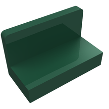 Plaatje in Gallery viewer laden, LEGO® los onderdeel Paneel in kleur Donkergroen 4865b