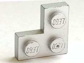 LEGO® los onderdeel Plaat Algemeen Metallisch Zilver 2420