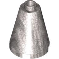 Plaatje in Gallery viewer laden, LEGO® los onderdeel Kegel in kleur Metallisch Zilver 3942c