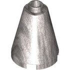 LEGO® los onderdeel Kegel in kleur Metallisch Zilver 3942c