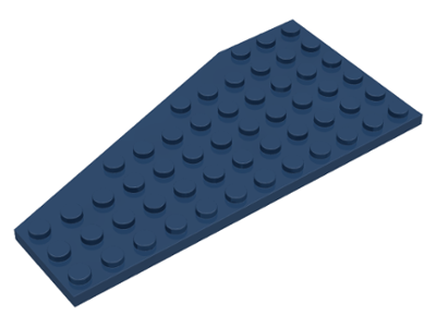 LEGO® los onderdeel Wig Plaat in kleur Donkerblauw 30356