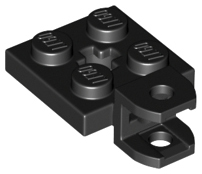 LEGO® los onderdeel Plaat Aangepast in kleur Zwart 63082