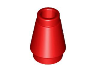 LEGO® los onderdeel Kegel in kleur Rood 4589b
