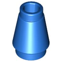 Plaatje in Gallery viewer laden, LEGO® los onderdeel Kegel in kleur Blauw 4589b