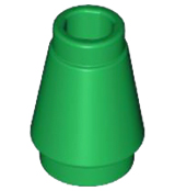 LEGO® los onderdeel Kegel in kleur Groen 4589b