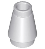LEGO® los onderdeel Kegel Licht Blauwachtig Grijs 4589b