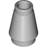 Plaatje in Gallery viewer laden, LEGO® los onderdeel Kegel Licht Blauwachtig Grijs 4589b