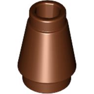 Plaatje in Gallery viewer laden, LEGO® los onderdeel Kegel in kleur Roodachtig Bruin 4589b