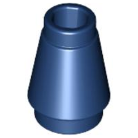 LEGO® los onderdeel Kegel in kleur Donkerblauw 4589b
