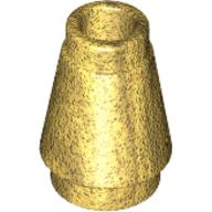 Plaatje in Gallery viewer laden, LEGO® los onderdeel Kegel in kleur Parel Goud 4589b