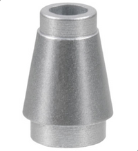 Plaatje in Gallery viewer laden, LEGO® los onderdeel Kegel in kleur Metallisch Zilver 4589b