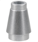 LEGO® los onderdeel Kegel in kleur Metallisch Zilver 4589b