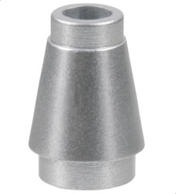 LEGO® los onderdeel Kegel in kleur Metallisch Zilver 4589b