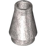 Plaatje in Gallery viewer laden, LEGO® los onderdeel Kegel in kleur Metallisch Zilver 4589b