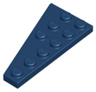 LEGO® los onderdeel Wig Plaat in kleur Donkerblauw 54383