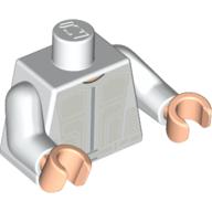 Plaatje in Gallery viewer laden, LEGO® los onderdeel Lijf met Motief Wit 973pb0482c01