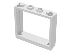 LEGO® los onderdeel Raamkozijn in kleur Wit 60594