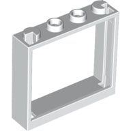 LEGO® los onderdeel Raamkozijn in kleur Wit 60594