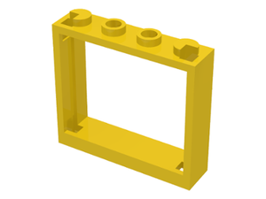 LEGO® los onderdeel Raamkozijn in kleur Geel 60594