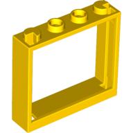 Plaatje in Gallery viewer laden, LEGO® los onderdeel Raamkozijn in kleur Geel 60594