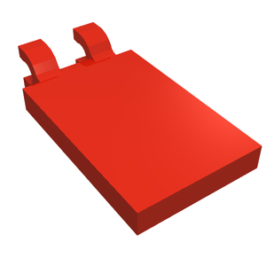 LEGO® los onderdeel Tegel Aangepast in kleur Rood 30350c