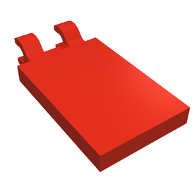 LEGO® los onderdeel Tegel Aangepast in kleur Rood 30350b