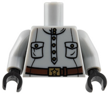 Plaatje in Gallery viewer laden, LEGO® Lijf met Motief Licht Blauwachtig Grijs 973pb0466c01
