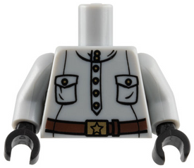LEGO® Lijf met Motief Licht Blauwachtig Grijs 973pb0466c01