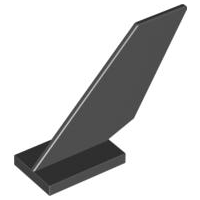 LEGO® los onderdeel Staart in kleur Zwart 6239