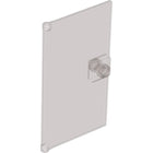 LEGO® los onderdeel Deur in kleur Doorzichtig Zwart 60616