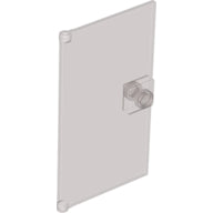 LEGO® los onderdeel Deur in kleur Doorzichtig Zwart 60616