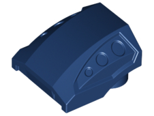 LEGO® los onderdeel Dakpan Gebogen Donkerblauw 44675