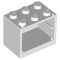 Plaatje in Gallery viewer laden, LEGO® los onderdeel Container in kleur Wit 4532a