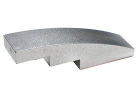 LEGO® los onderdeel Dakpan Gebogen Metallisch Zilver 61678