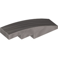 LEGO® los onderdeel Dakpan Gebogen Metallisch Zilver 61678