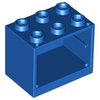 Plaatje in Gallery viewer laden, LEGO® los onderdeel Container in kleur Blauw 4532