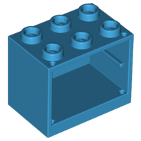 Plaatje in Gallery viewer laden, LEGO® los onderdeel Container Donker Azuurblauw 4532