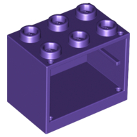 Plaatje in Gallery viewer laden, LEGO® los onderdeel Container in kleur Donkerpaars 4532