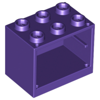 LEGO® los onderdeel Container in kleur Donkerpaars 4532