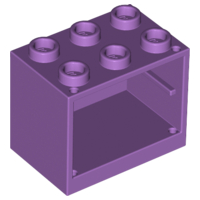 Plaatje in Gallery viewer laden, LEGO® los onderdeel Container in kleur Medium Lavendel 4532