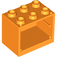 LEGO® los onderdeel Container in kleur Oranje 4532