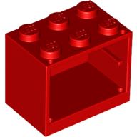 LEGO® los onderdeel Container in kleur Rood 4532