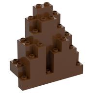 Plaatje in Gallery viewer laden, LEGO® los onderdeel Rots in kleur Roodachtig Bruin 6083