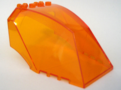 LEGO® los onderdeel Voorruit Doorzichtig Oranje 62694
