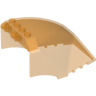 LEGO® los onderdeel Voorruit Doorzichtig Oranje 62694