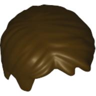 Plaatje in Gallery viewer laden, LEGO® los onderdeel Haar in kleur Donker Bruin 62810