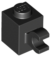 LEGO® los onderdeel Steen Aangepast in kleur Zwart 60476
