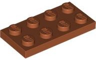Plaatje in Gallery viewer laden, LEGO® los onderdeel Plaat Algemeen Donker Oranje 3020