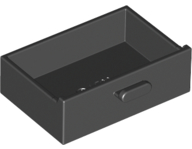Plaatje in Gallery viewer laden, LEGO® los onderdeel Container in kleur Zwart 4536